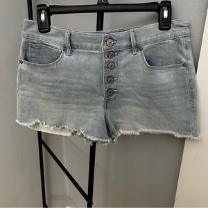 Rewash High Rise Denim Jean Shorts Light Wash Size 9